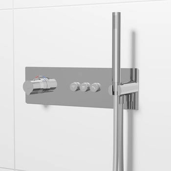 Steinberg Unterputzthermostat mit pushtronic mit Mengenregulierung für 3 Verbraucher chrom (390 4232 2)