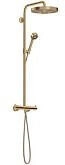 Axor Showerpipe One mit Thermostat Kopfbrause 280 1jet EcoSmart brushed bronze (48795140)