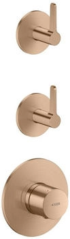Axor One f&uuml;r 2 Verbraucher mit Hebelgriff brushed red gold (48722310)