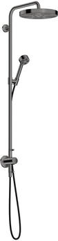 Axor Showerpipe Unterputz One mit Thermostat Kopfbrause 280 1jet polished black chrome (48796330)