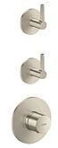 Axor One f&uuml;r 2 Verbraucher mit Hebelgriff brushed nickel (48722820)