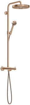 Axor Showerpipe One mit Thermostat Kopfbrause 280 1jet brushed red gold (48794310)