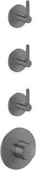 Axor One f&uuml;r 3 Verbraucher mit Hebelgriff brushed black chrome (48723340)