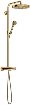 Axor Showerpipe One mit Thermostat Kopfbrause 280 1jet polished gold optic (48794990)
