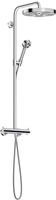 AXOR One Duschsystem mit Aufputz-Thermostat und Kopfbrause 280 1jet EcoSmart,