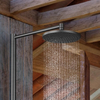 Axor Nature Duschsäule Starck mit (12670340) – Drei Montagevarianten eröffnen bauliche Flexibilität