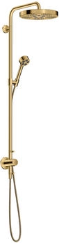 Axor Showerpipe Unterputz One mit Thermostat Kopfbrause 280 1jet polished gold optic (48796990)