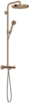 Axor Showerpipe One mit Thermostat Kopfbrause 280 1jet polished red gold (48794300)