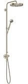 Axor Showerpipe Unterputz One mit Thermostat Kopfbrause 280 1jet EcoSmart brushed nickel (48797820)