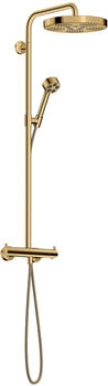 Axor Showerpipe One mit Thermostat Kopfbrause 280 1jet EcoSmart polished gold optic (48795990)