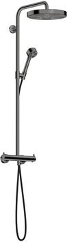 Axor Showerpipe One mit Thermostat Kopfbrause 280 1jet EcoSmart polished black chrome (48795330)