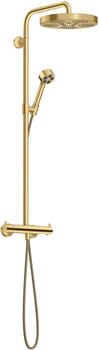 Axor Showerpipe One mit Thermostat Kopfbrause 280 1jet brushed gold optic (48794250)