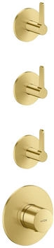 Axor One f&uuml;r 3 Verbraucher mit Hebelgriff brushed brass (48723950)