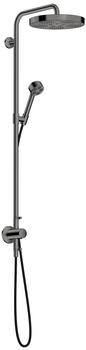 Axor Showerpipe Unterputz One mit Thermostat Kopfbrause 280 1jet EcoSmart polished black chrome (48797330)
