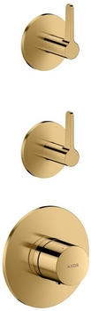 Axor One f&uuml;r 2 Verbraucher mit Hebelgriff polished gold optic (48722990)
