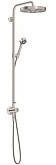 Axor Showerpipe Unterputz One mit Thermostat Kopfbrause 280 1jet EcoSmart edelstahl optik (48797800)
