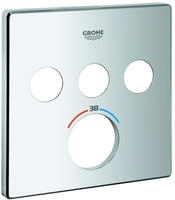 Grohe SmartControl Rosette f&uuml;r 49042000 Unterputz-Thermostat eckig, mit 3