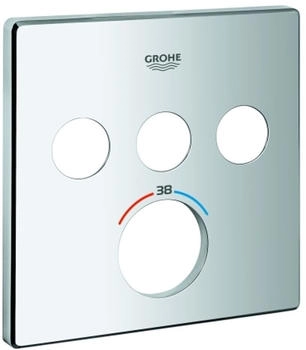 GROHE Grohtherm SmartControl Rosette f&uuml;r Unterputz-Thermostat eckig mit 3 Absperrventilen chrom (49042000)