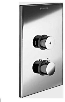 Schell LINUS D-SC-T Wandeinbau-Dusche Selbstschluss Thermostat Edelstahl (018092899)