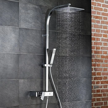 HSK AquaSwitch RS 500 Duschsystem Einhebelmischer chrom/schwarz (1001840-08)