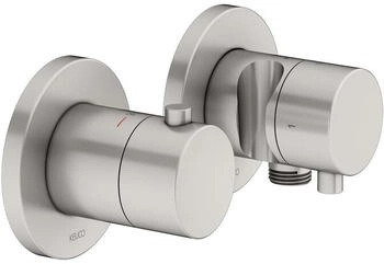 KEUCO Edition 400 Thermostatarmatur Set für 2 Verbraucher Nickel gebürstet (51553051221)