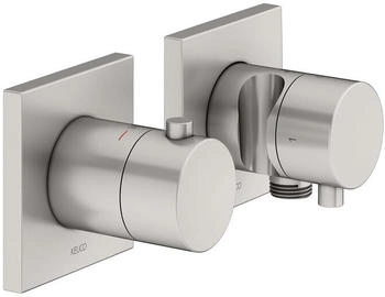 KEUCO Edition 11 Thermostatarmatur Set für 2 Verbraucher Nickel gebürstet (51153051222)