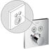 Hansgrohe Rosette ShowerSelect Thermostat für 2 Verbraucher chrom (92217000)