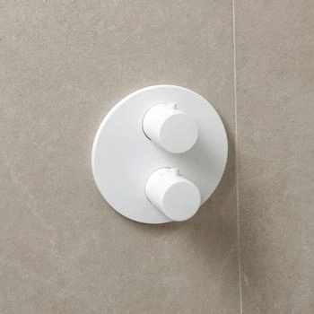 Herzbach DEEP WHITE Unterputz-Thermostat für Dusche weiß matt (23.500550.1.07)
