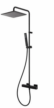 Herzbach Duschsystem mit Thermostat schwarz matt (36.988250.2.12)