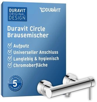 Duravit Circle Einhebel-Brausemischer Aufputz chrom (CE4230000010)