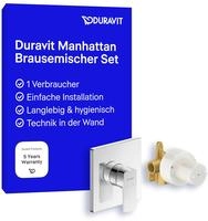 Duravit Manhattan Einhebelmischer Unterputz Set, Badarmaturen, MH4210007010, chrom