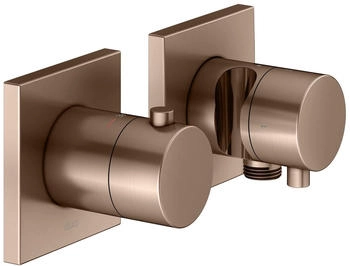 KEUCO Edition 11 Thermostatarmatur Set für 2 Verbraucher rotgold gebürstet (51153291222)