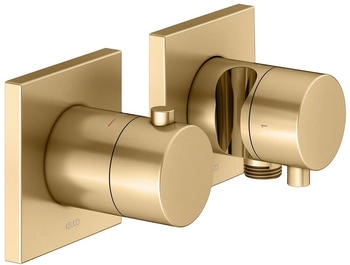 KEUCO Edition 11 Thermostatarmatur Set für 2 Verbraucher messing gebürstet (51153251222)