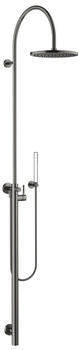 Dornbracht Meta Duschstele mit Brause-Einhandbatterie brushed dark platinum (2602466199)
