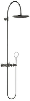 Dornbracht TARA Shower Pipe mit Brausebatterie ohne Handbrause brushed dark platinum (2662289299)
