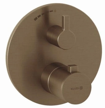 Kludi Nova Fonte Puristic Thermostat brushed bronze PVD (20885N115)