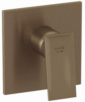 Kludi DECUS Unterputz-Brause-Einhandmischer brushed bronze PVD (54755N175)
