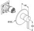 Kludi Nova Fonte Puristic Unterputz- Brause-Einhandmischer chrom (207550515)