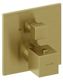 Kludi DECUS Unterputz-Brause-Thermostatarmatur brushed gold PVD (54885N075)