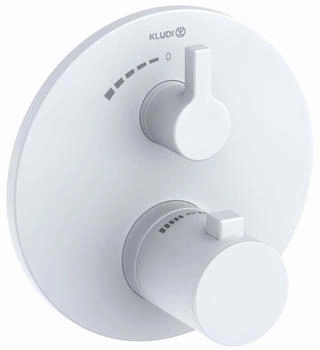 Kludi Nova Fonte Puristic Thermostat wei&szlig; matt (208855315)