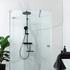 Schöner Wohnen Duschsystem mit Thermostat Glaia Wassersparend Mattschwarz