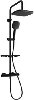Mexen KT33 Brausegarnitur Aufputzmontage Thermostatmischer, Schwarz (771503393-70)