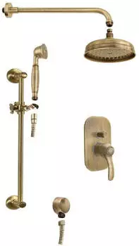 Sapho Kirké Unterputz-Duschset 2 Wege, Ø20cm, Bronze (KI42B-01)