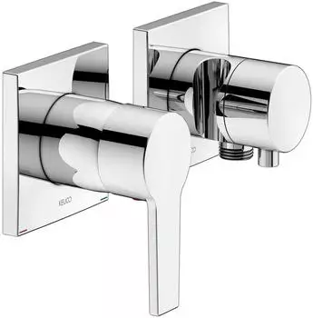 KEUCO Edition 11 Unterputz-Einhebelmischer Set f&uuml;r 2 Verbraucher mit Schlauchanschluss/Brausehalter Chrom (51151011222)
