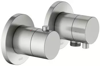 KEUCO Edition 400 Thermostatarmatur Set f&uuml;r 2 Verbraucher mit Schlauchanschluss Edelstahl (51553061121)