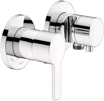 KEUCO Plan blue Unterputz-Einhebelmischer Set f&uuml;r 2 Verbraucher mit Schlauchanschluss/Brausehalter Chrom (53951011221)