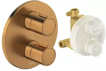 Duravit Thermostatarmaturen Thermostat Unterputz Set Bronze geb&uuml;rstet (TH4200008004)