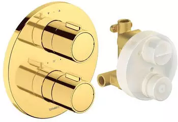 Duravit Thermostatarmaturen Thermostat Unterputz Set gold poliert Gold (TH4200008034)
