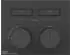 Gessi HI-FI Unterputz-Thermostat 2 Ausgänge, Schwarz Matt (63004299)
