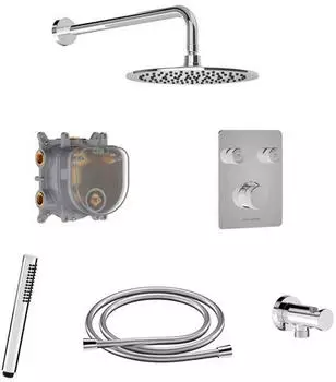 Chris Bergen Aquatronic Unterputz-Duschsystem Thermostat, Chrom (9982)